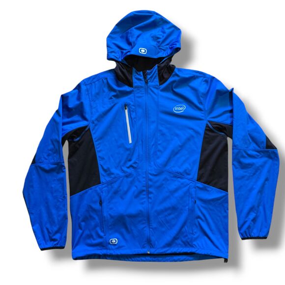 OGIO ENDURANCE Pivot Soft Shell Jacket Blue Size XXL INTEL Employee Logo - Picture 1 of 8